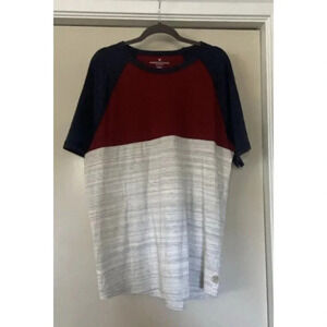 American Eagle Men’s Medium Tall Shirt Flex Color Block Short Sleeve T Shirt
